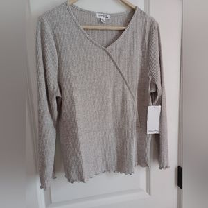 Big Girls Faux Wrap Top